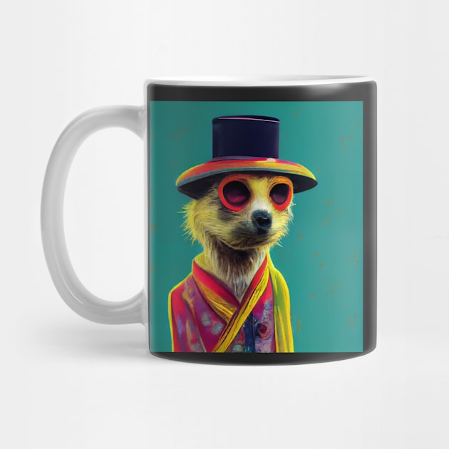 colourful meerkat 05 by heartyARTworks